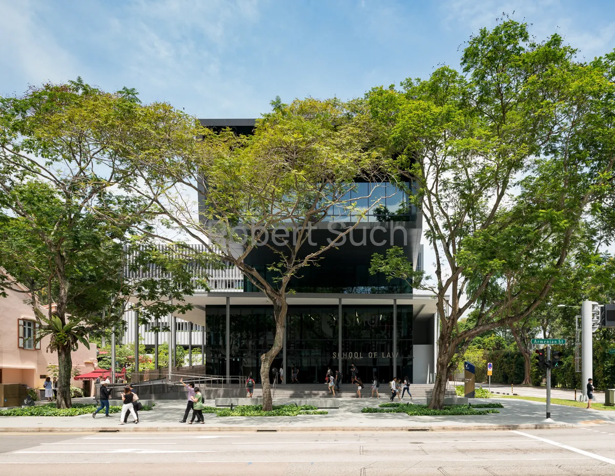 Architectural photography of the SMU School of Law by MKPL Architects